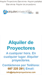 Mobile Screenshot of alquilerproyectores.com