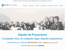 Tablet Screenshot of alquilerproyectores.com